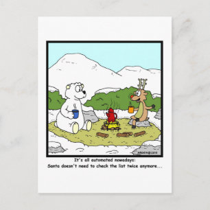 Automated Christmas List Holiday Postcard