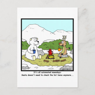 Automated Christmas List Holiday Postcard