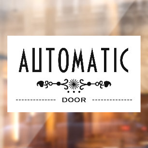 Automatic Door Sign,