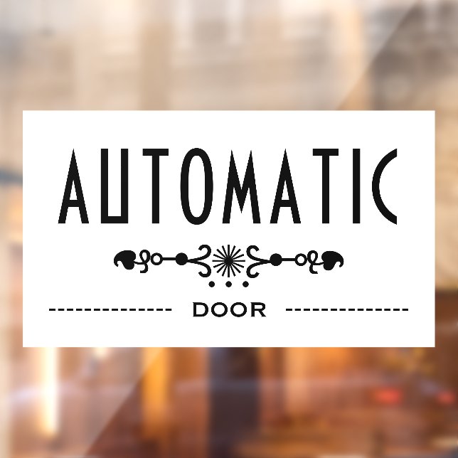 Automatic Door Sign, (Sheet 2)