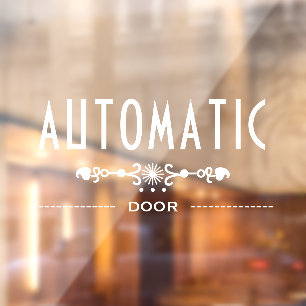 Automatic Door Sign,