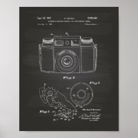 Automatic Exposure 1961 Patent Art Chalkboard