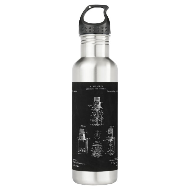 Automatic Fire sprinkler, patent 710 Ml Water Bottle (Front)