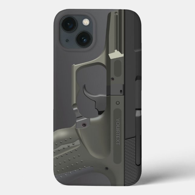 Automatic HandGun Case-Mate iPhone Case (Back)