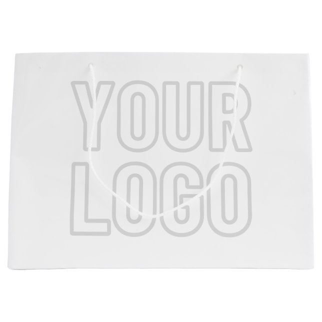 Automatically Lighten Logo For Background Large Gift Bag (Front)