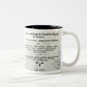 Automatons, illustration of the frontispiece Two-Tone coffee mug