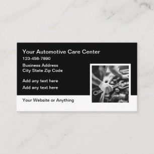 Automobile Car Mechanic Repair Shop Business Card