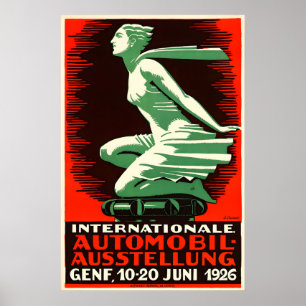 Automobile Exhibition Geneva 1926 POSTER PRINT