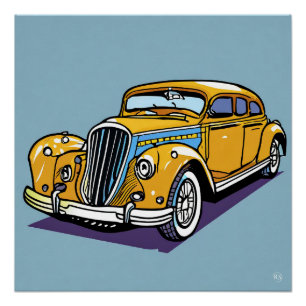 Automobile Glossy Poster
