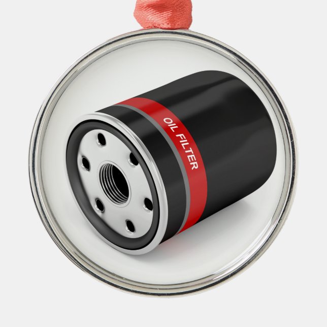 Automobile oil filter metal ornament (Front)