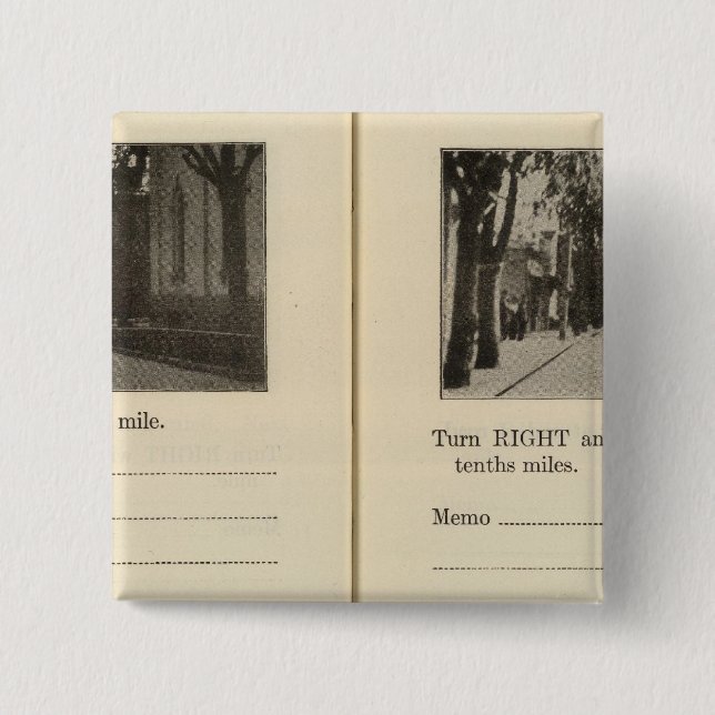 Automobile Roads, NY 15 Cm Square Badge (Front)