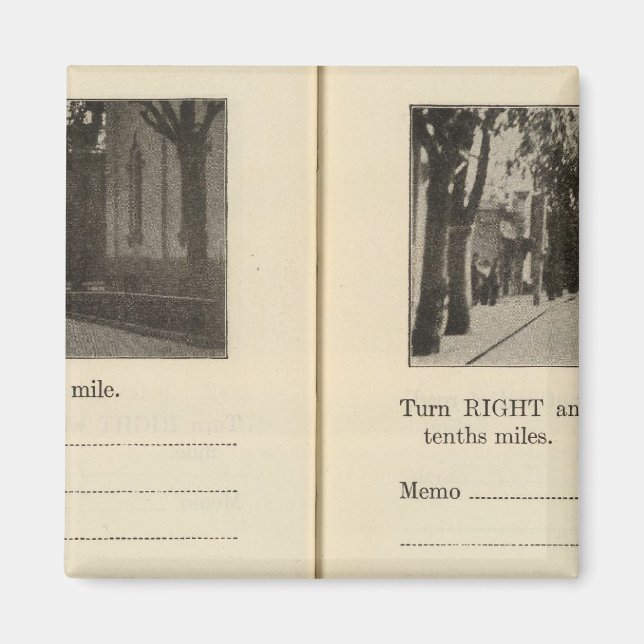 Automobile Roads, NY Magnet (Front)