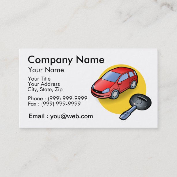 Car Salesman Business Cards Zazzle AU