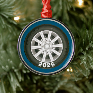Automobile Wheel Metal Ornament