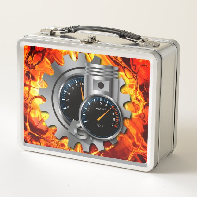 Automotive 1 Stainless Lunch Box (Front)