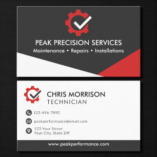 Automotive and Maintenance Services Business Card
