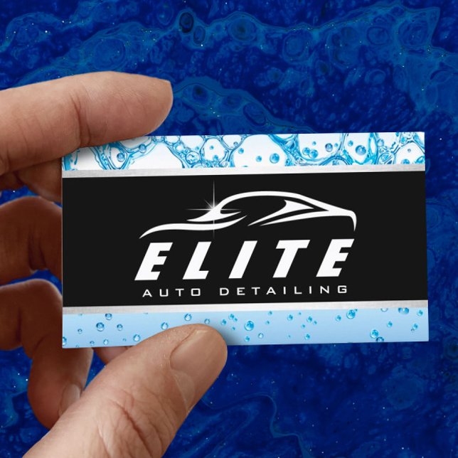 Automotive Auto Detailing Auto Spa Car Business Card (Creator Uploaded)