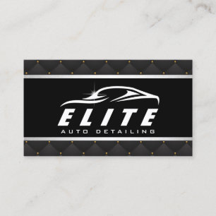 Automotive Auto Detailing Luxury Auto Spa Business Card
