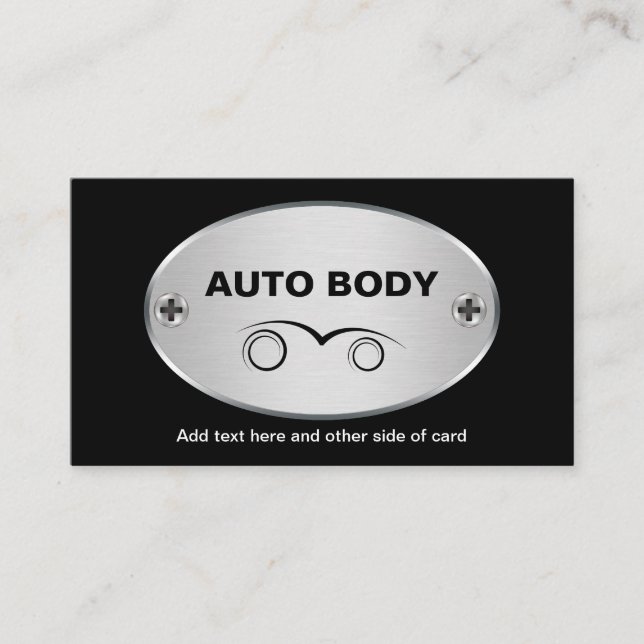 Automotive Body Repair Business Cards (Front)