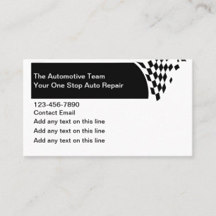 Automotive Business Card Unique Design Template