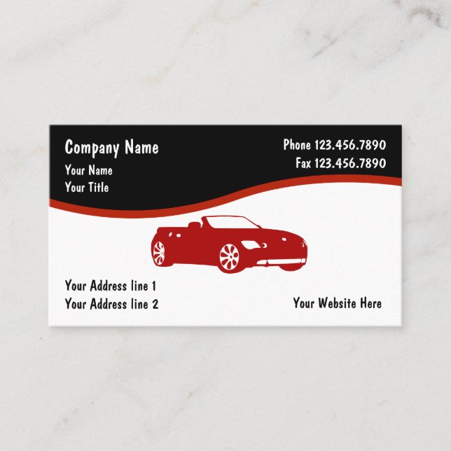 Automotive Business Cards (Front)