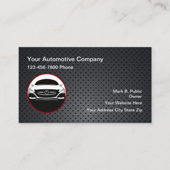 Automotive Business Cards (Front)