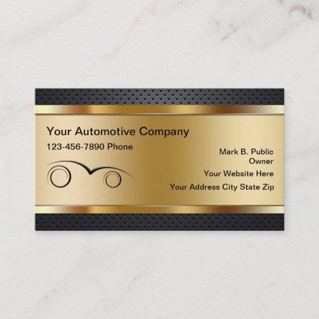 Automotive Business Cards (Front)