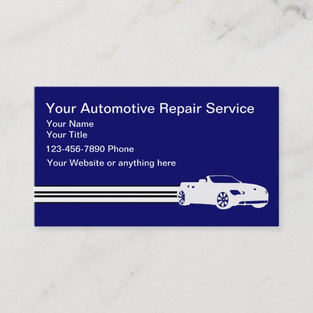Automotive Business Cards (Front)