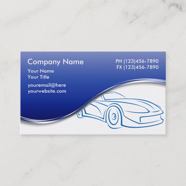 Automotive Business Cards (Front)