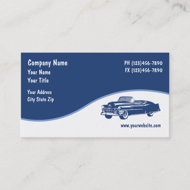 Automotive Business Cards (Front)