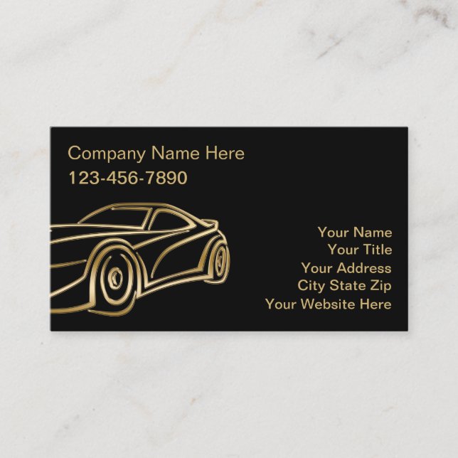 Automotive Business Cards (Front)