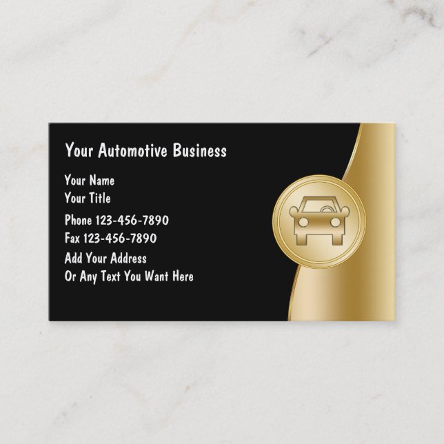 Automotive Business Cards (Front)