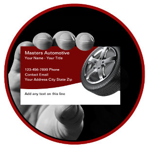 Automotive Business Cards Tire Tread