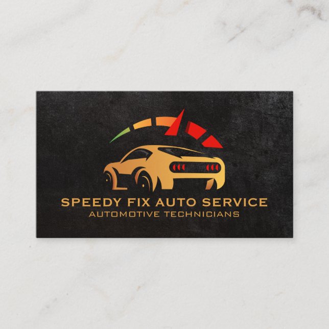 Automotive Car Care and Parts Business Card (Front)