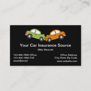 Automotive Car Insurance Theme Business Card