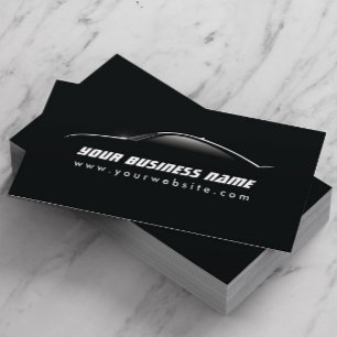 Automotive Car Outline Auto detailing Repair Business Card