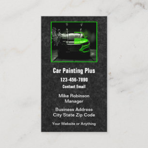 Automotive Car Painting Business Cards