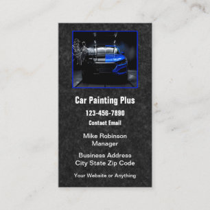 Automotive Car Painting Business Cards