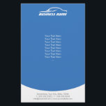 Automotive Car Repair Auto Detailing Plain Blue Flyer<br><div class="desc">Automotive Car Repair Auto Detailing Plain Blue Business Flyers.</div>