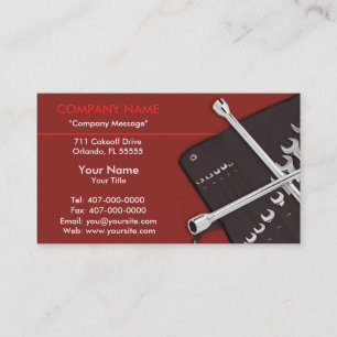 Automotive Car Repair Mechanic Business Card