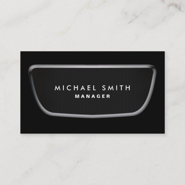 Automotive Car Salesman Mechanic Professional Business Card (Front)