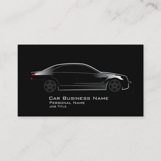 Automotive Car Service Business Card (Front)