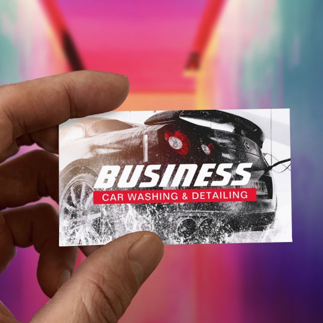 Automotive Car Wash & Auto Detailing Business Card (Creator Uploaded)