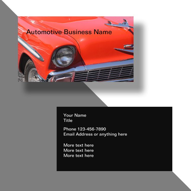 Automotive Classic Car Theme Business Card (Creator Uploaded)