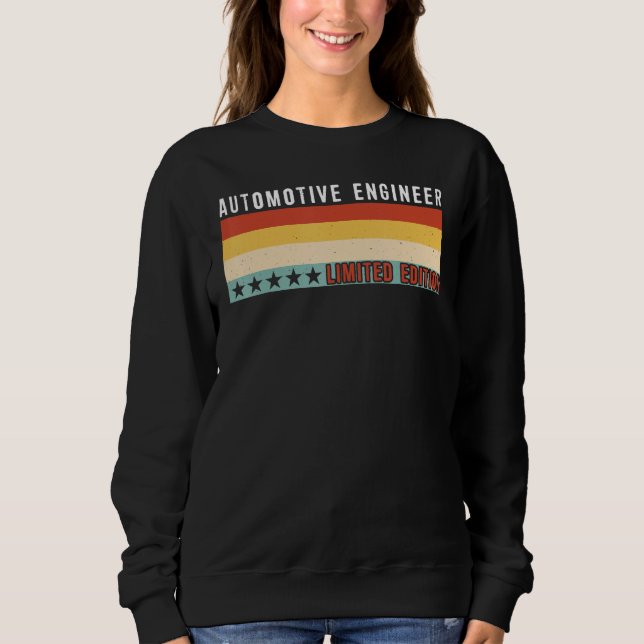 Automotive Engineer Job Title Profession Worker Ap Sweatshirt (Front)