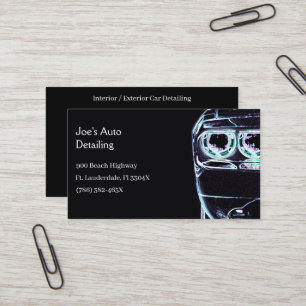 Automotive headlight American Muscle Car Business Card