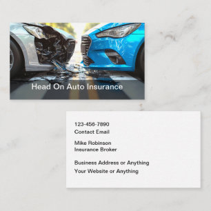 Automotive Insurance Broker Adjuster Business Card