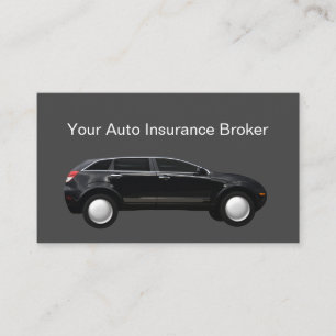 Automotive Insurance Broker Business Cards