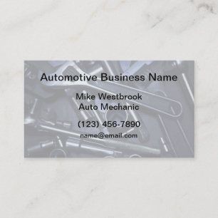 Automotive Mechanic Business Card New Design