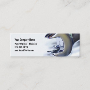 Automotive Mechanic Wrenches Mini Business Cards